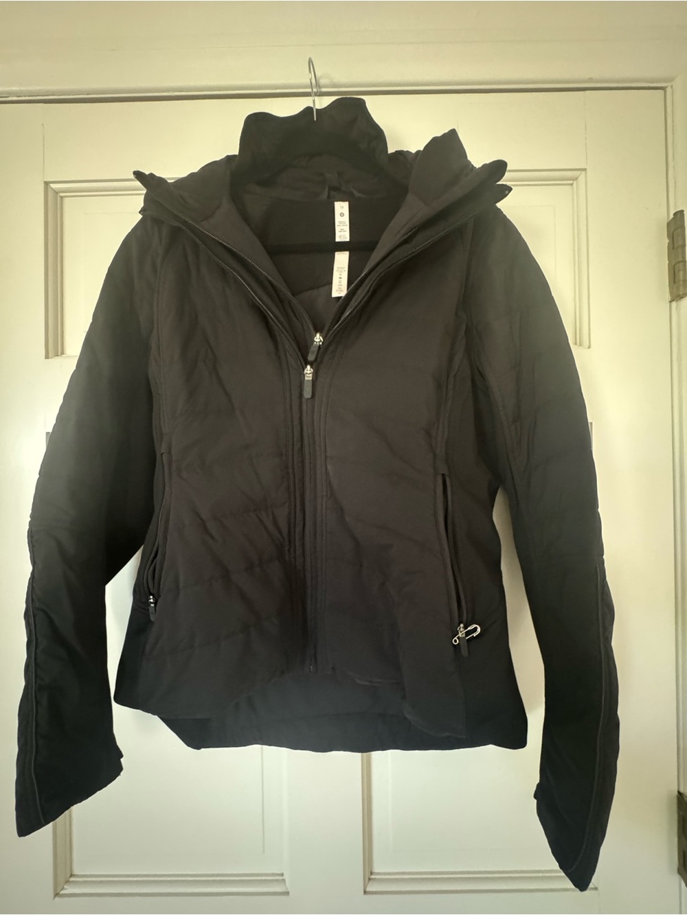 lululemon athletica Black Hooded Puffer Jacket